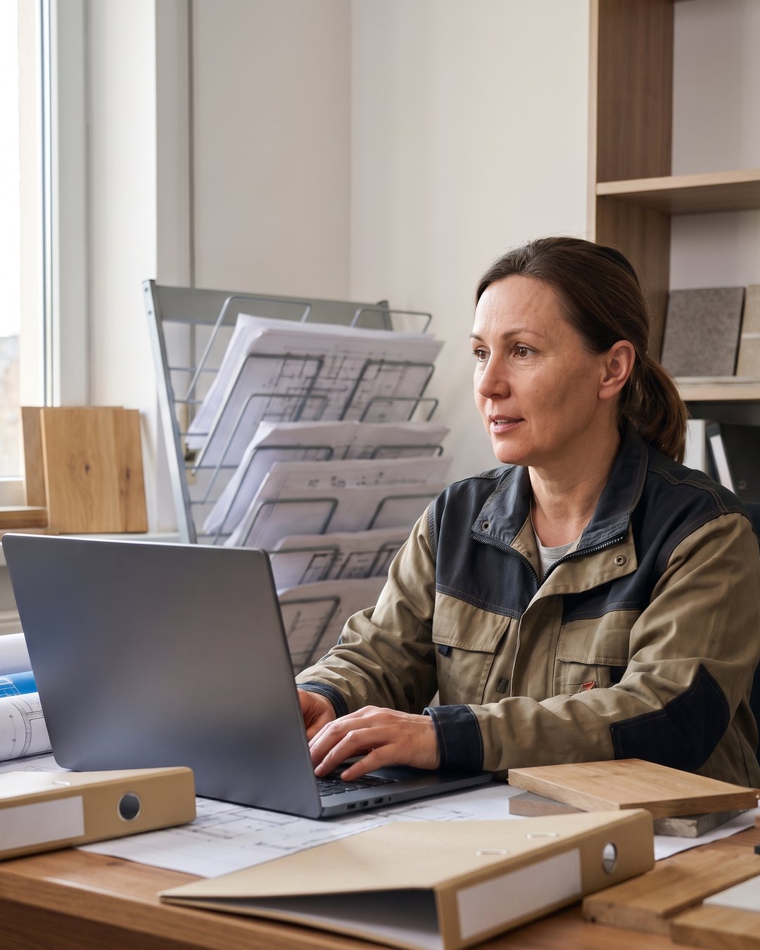 A support specialist helping a contractor get set up over a call